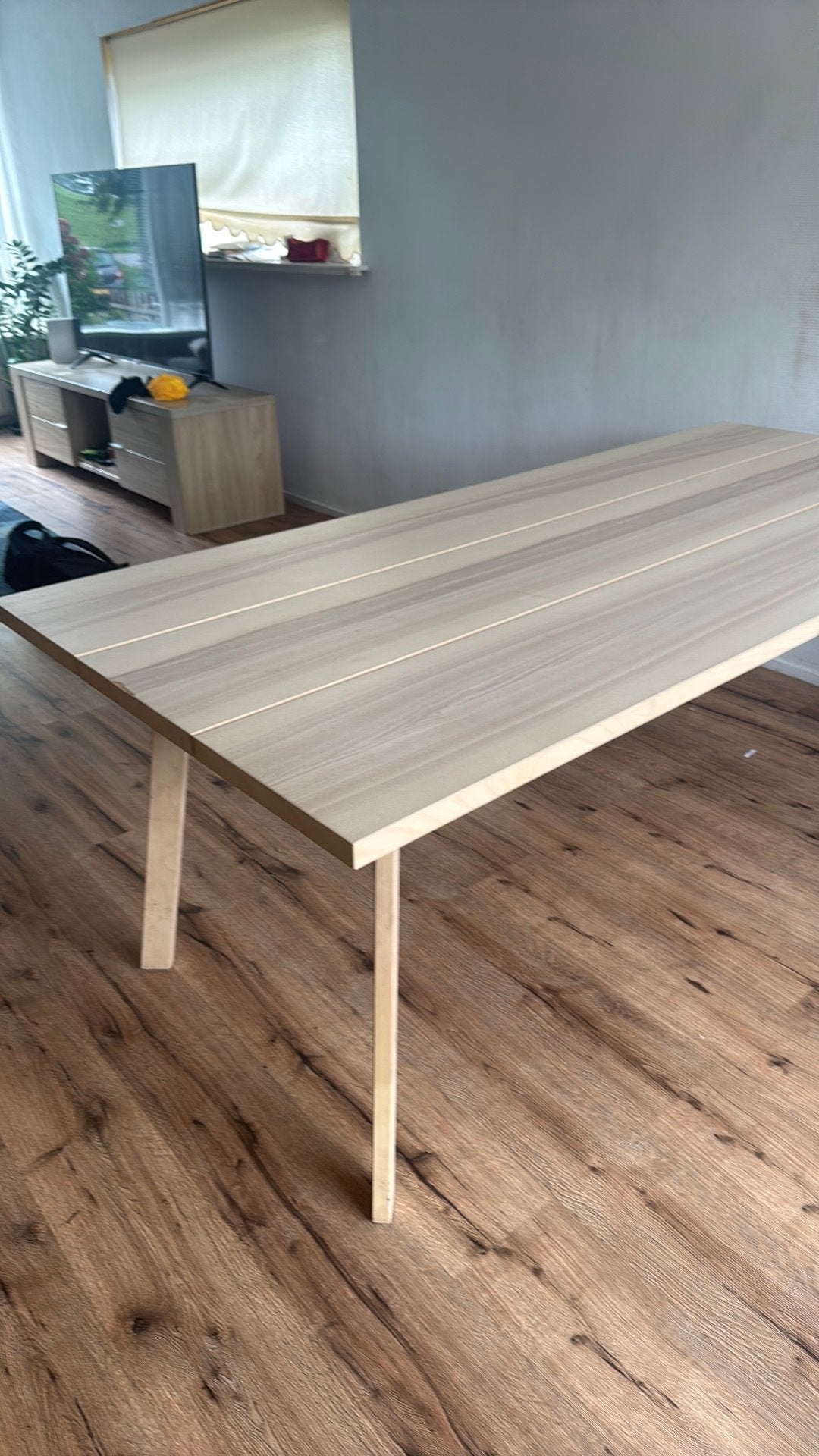 New hout tafel, Teakhout, Vijf personen of meer, 150 tot 200 cm, Rechthoekig