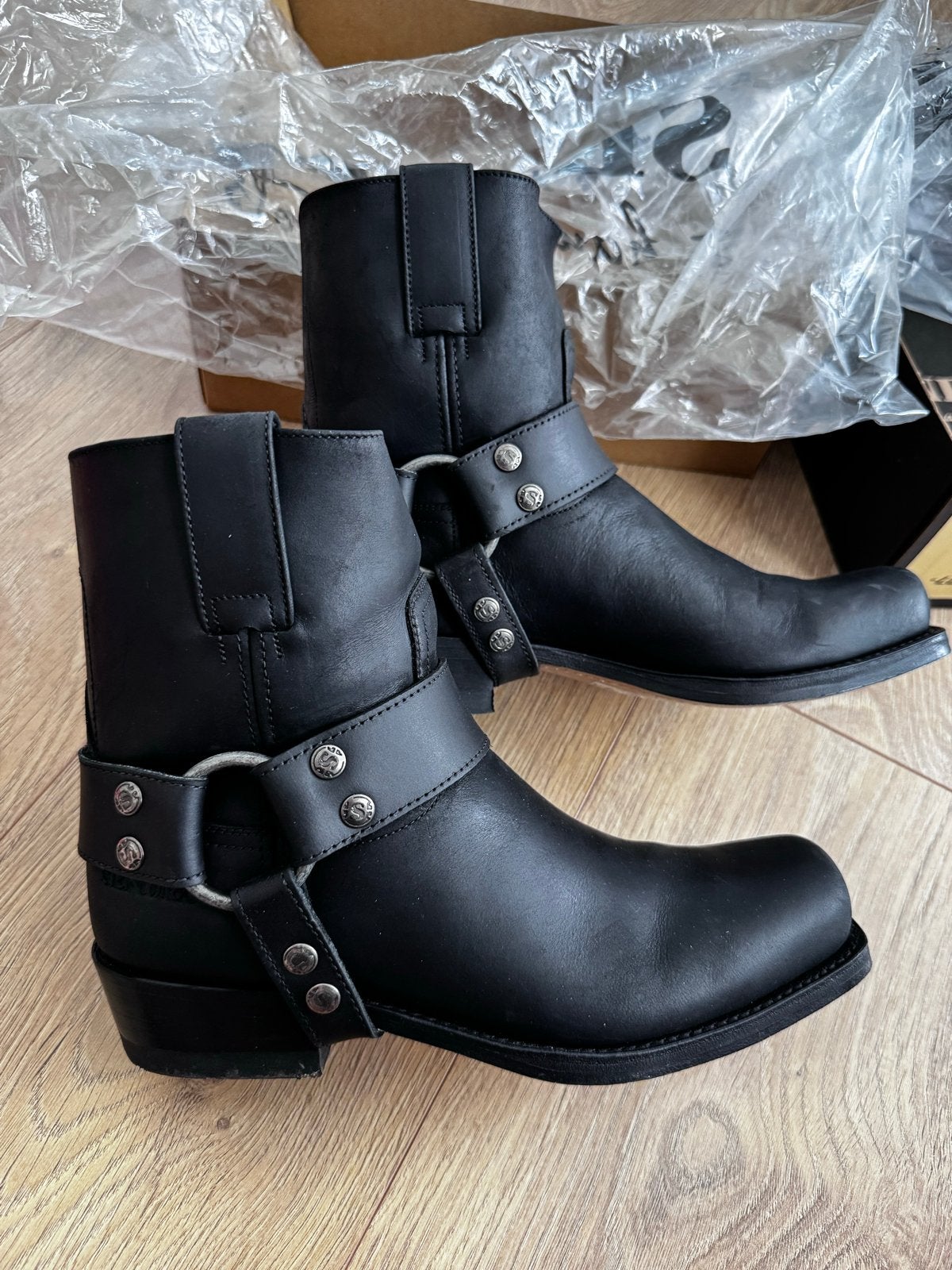 Sendra biker boots zwart - maat 38, Zwart, Lage of Enkellaarzen, Ophalen of Verzenden, Zo goed als nieuw