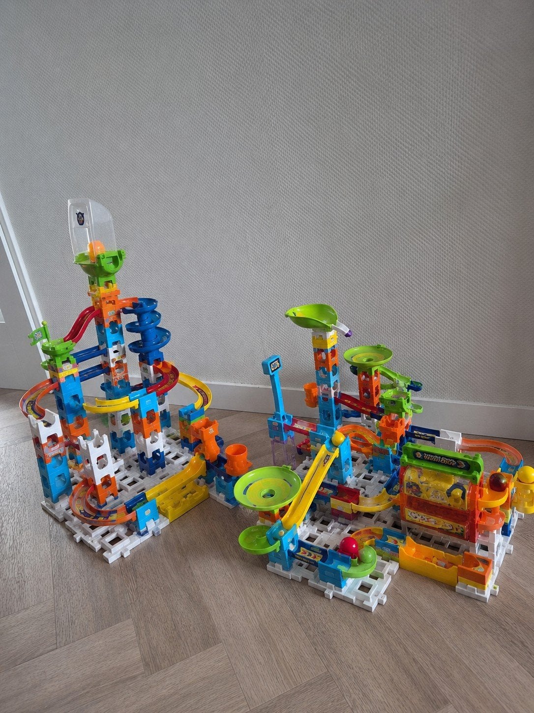 VTech Marble Rush – 2 complete knikkerbanen samen te koop, Ophalen, Zo goed als nieuw