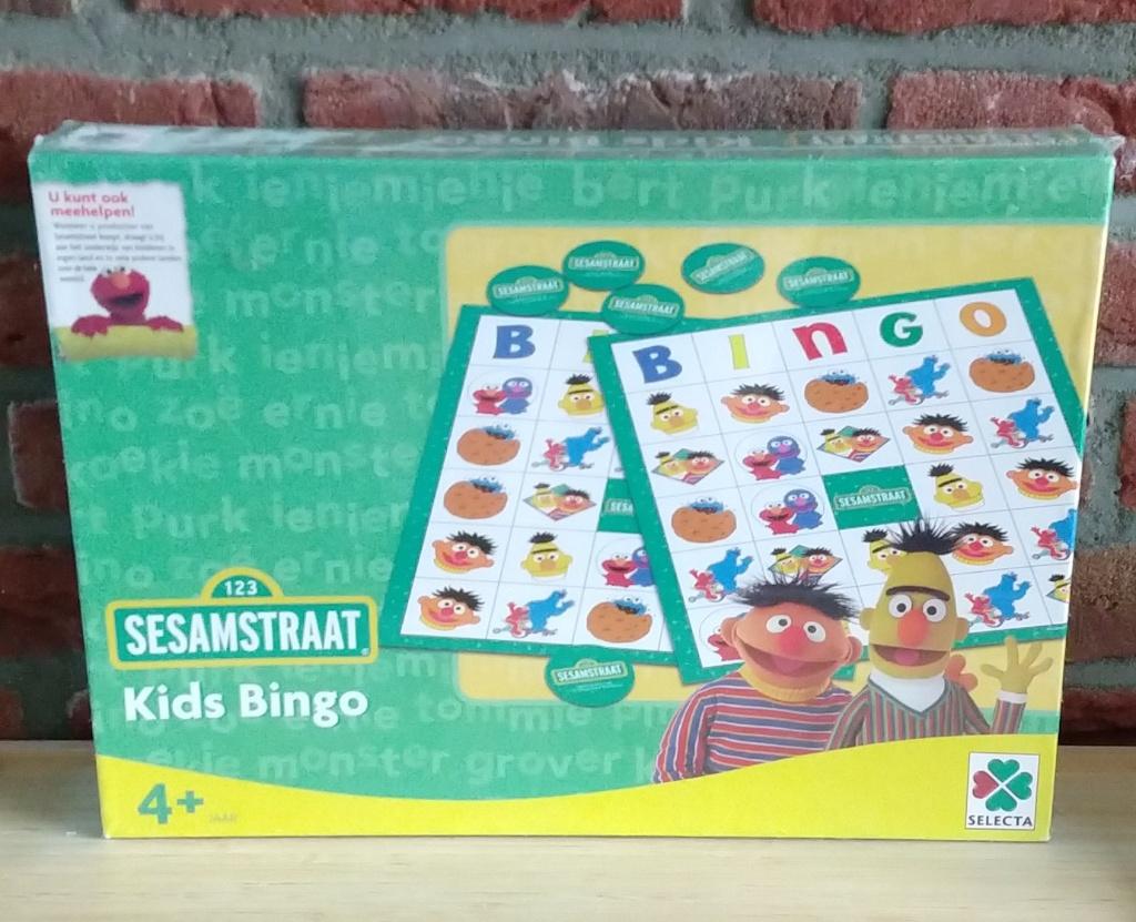 kinder bingo bordspel Sesamstraat, volgnr 6, Vijf spelers of meer, Ophalen of Verzenden, Nieuw, Sesamstraat