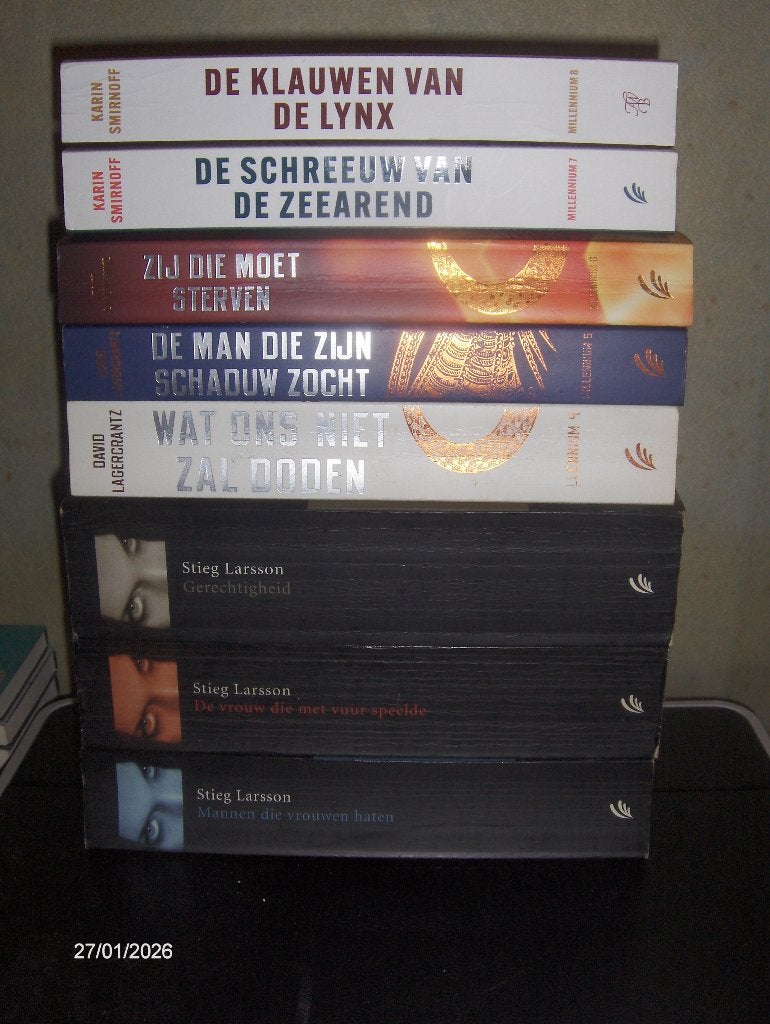 Hele Millennium Serie bestaande uit 8 Boeken in Nieuwstaat, Ophalen of Verzenden, Zo goed als nieuw