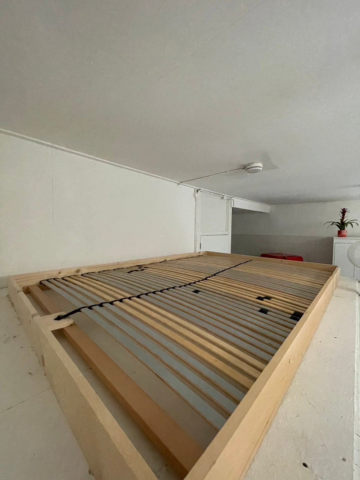 Lattenbodem met frame 140x200cm bed., Huis en Inrichting, Slaapkamer | Bedden, Tweepersoons, Zo goed als nieuw, Hout, 140 cm