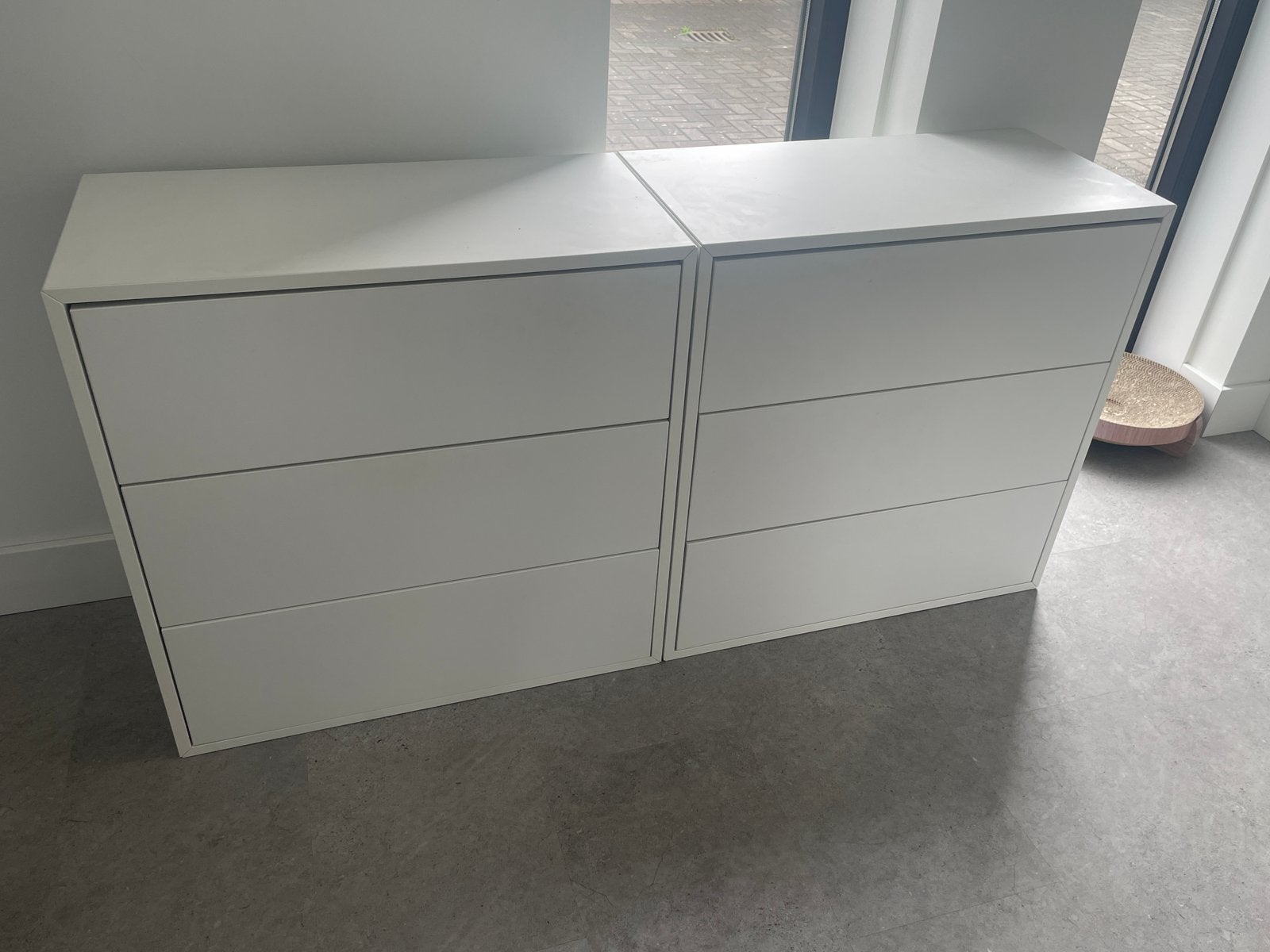 EKET ladekasten met 3 lades, Huis en Inrichting, Kasten | Ladekasten, Ophalen, 50 tot 100 cm, Zo goed als nieuw, 3 of 4 laden