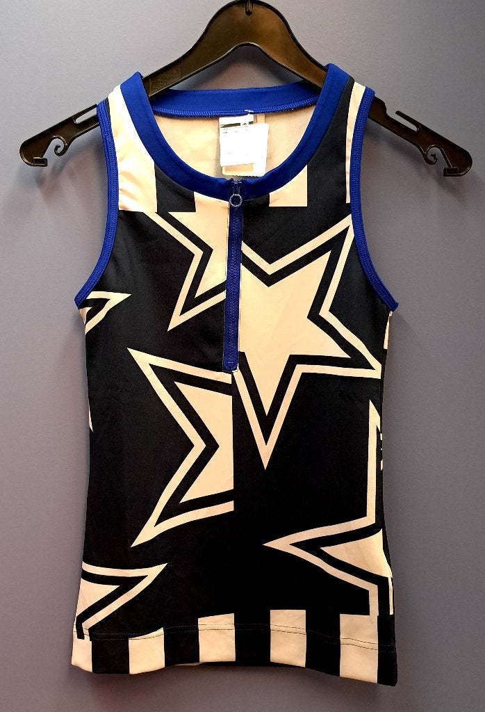 Adidas x Stella McCartney sport top blauw wit zwart XS 39794, ., Ophalen of Verzenden, Zo goed als nieuw, Maat 34 (XS) of kleiner