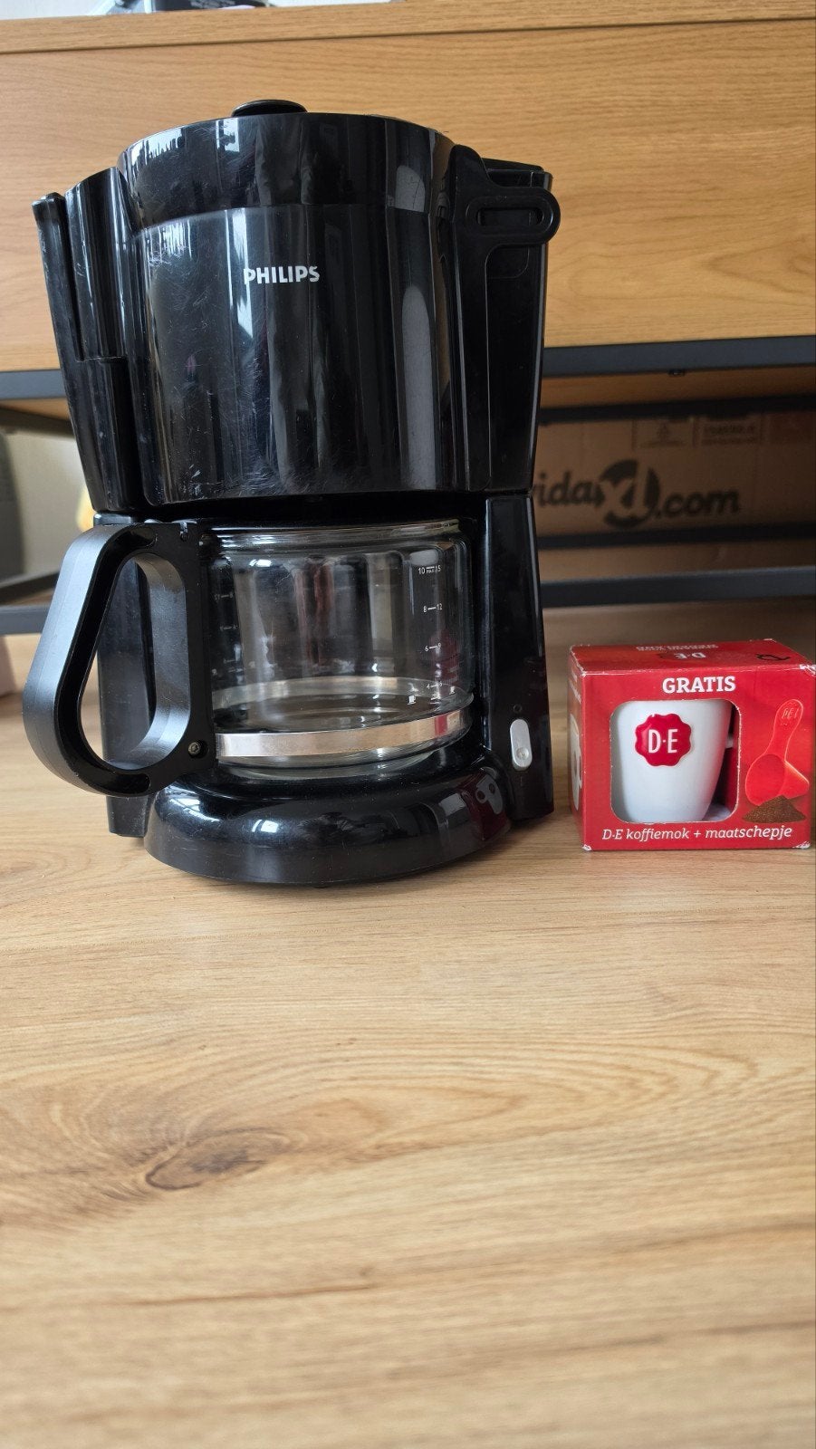 Philips filter koffiezetapparaat met D.E. koffiemok, 10 kopjes of meer, Koffiemachine, Gemalen koffie, Zo goed als nieuw