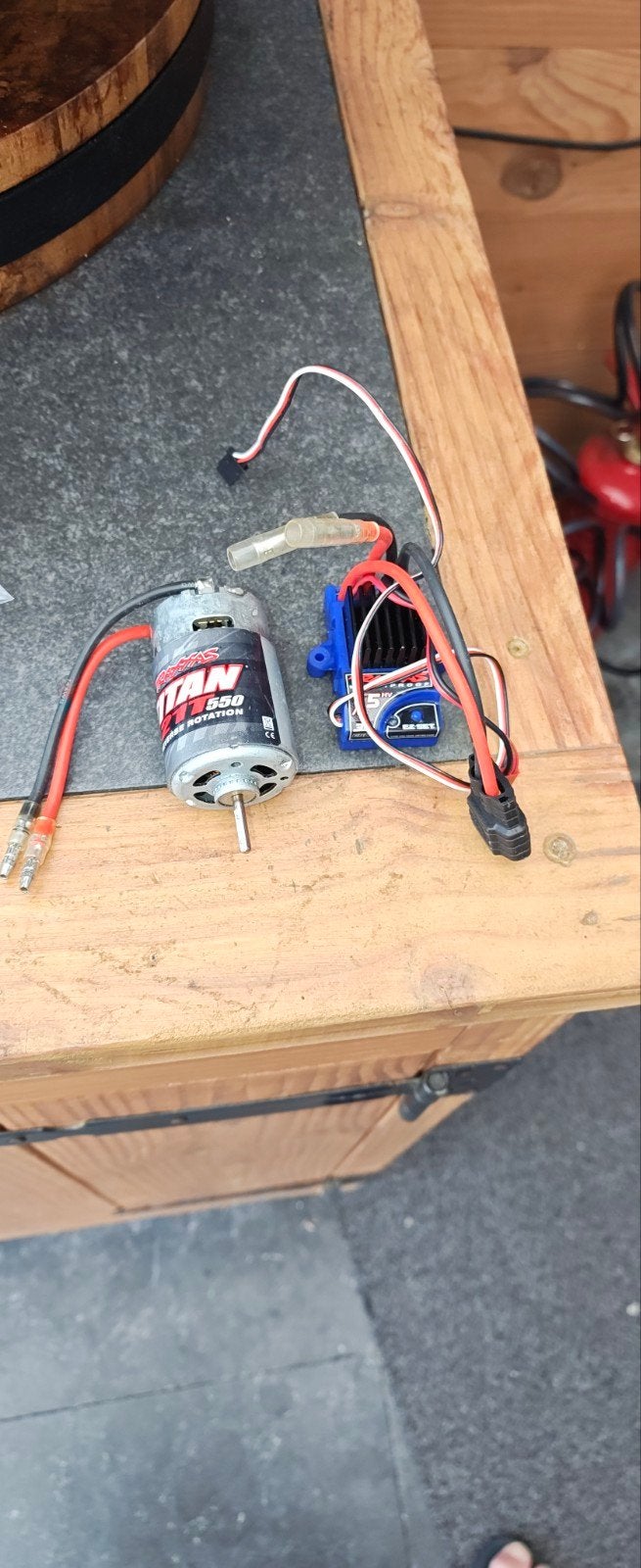 Traxxas Titan 550 Motor en XL-5 ESC (Gebruikt), Overige merken, 1:50 of kleiner, Overige typen, Nieuw