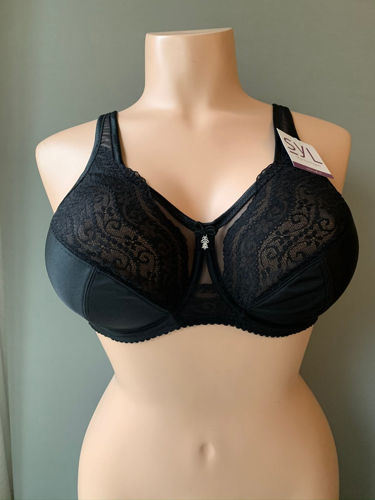 Syl bh 85b en 85c charis filia black, Verzenden, Zwart, BH