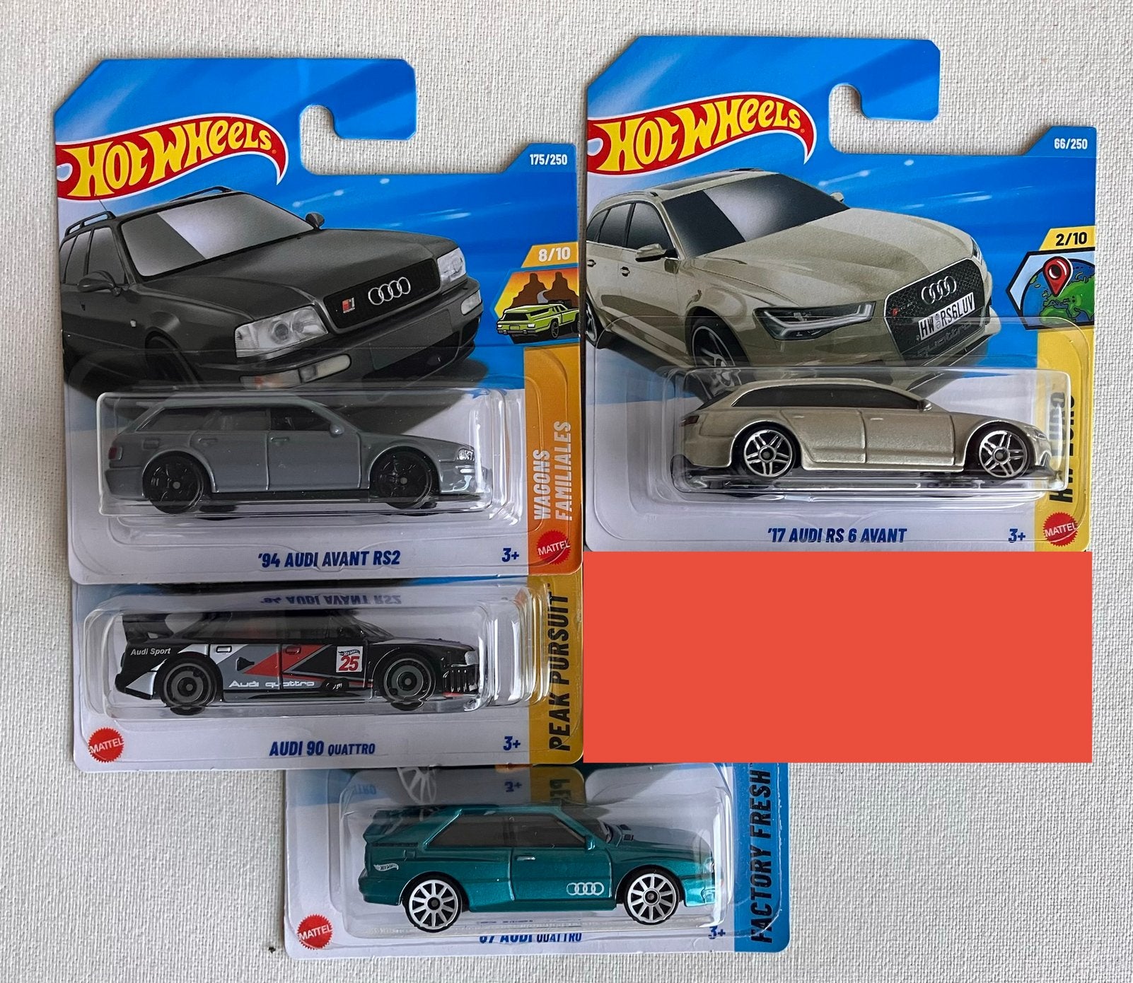 Hot Wheels SET Audi Avant RS6 Quattro Hotwheels SETPRIJS, Ophalen of Verzenden, Nieuw, Auto