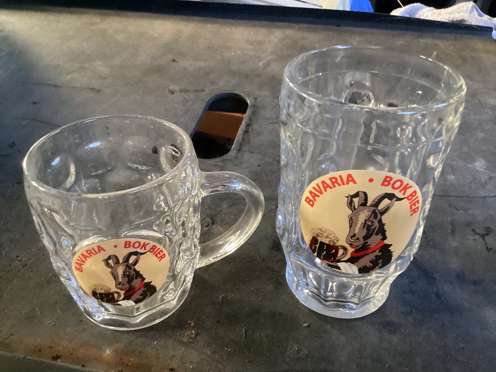 Bokbier glazen van bavaria setje, Ophalen of Verzenden, Zo goed als nieuw, Glas of Glazen, Bavaria