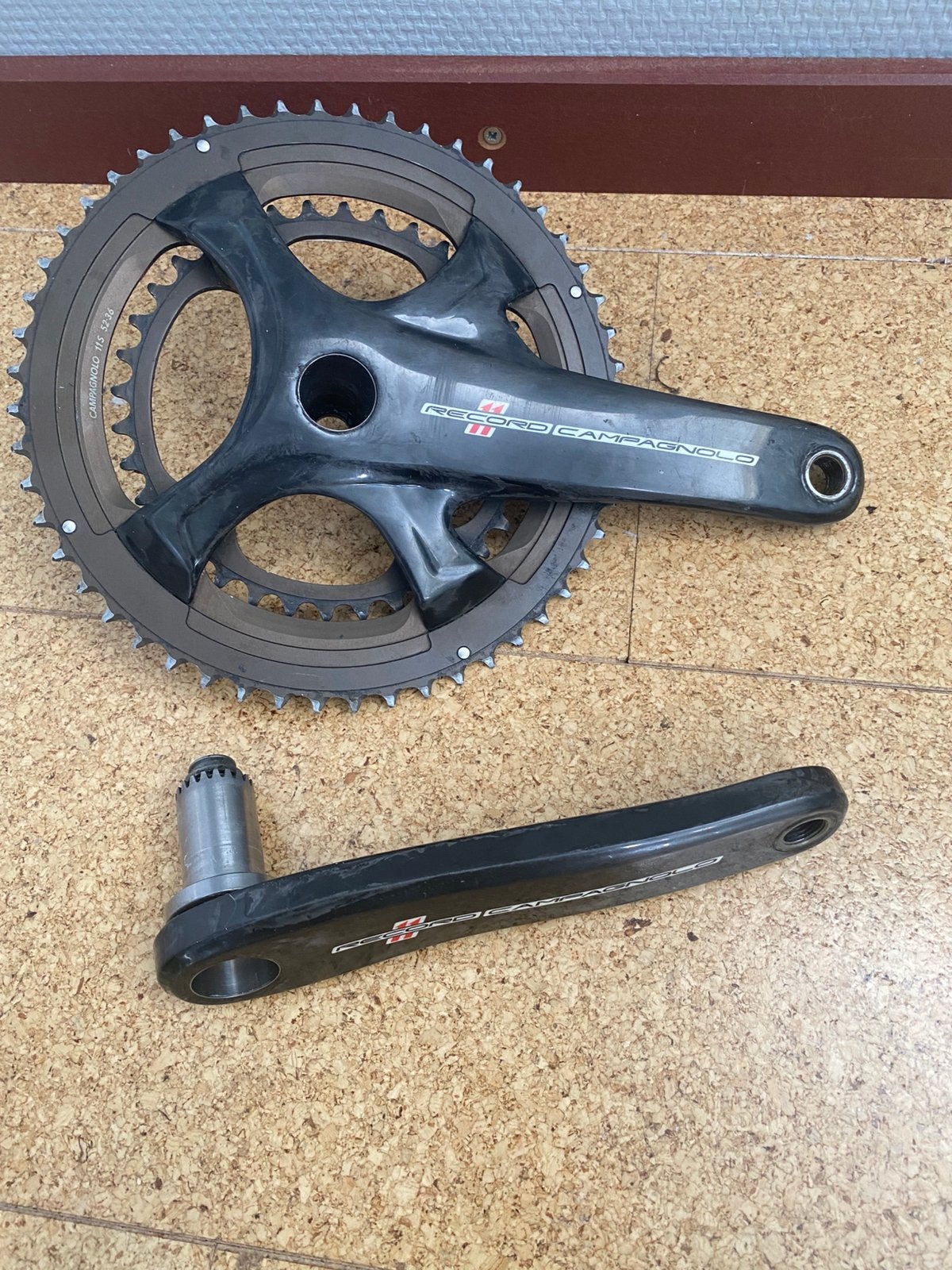 Campagnolo Record semi compact crankstel 52/36, Ophalen of Verzenden, Gebruikt