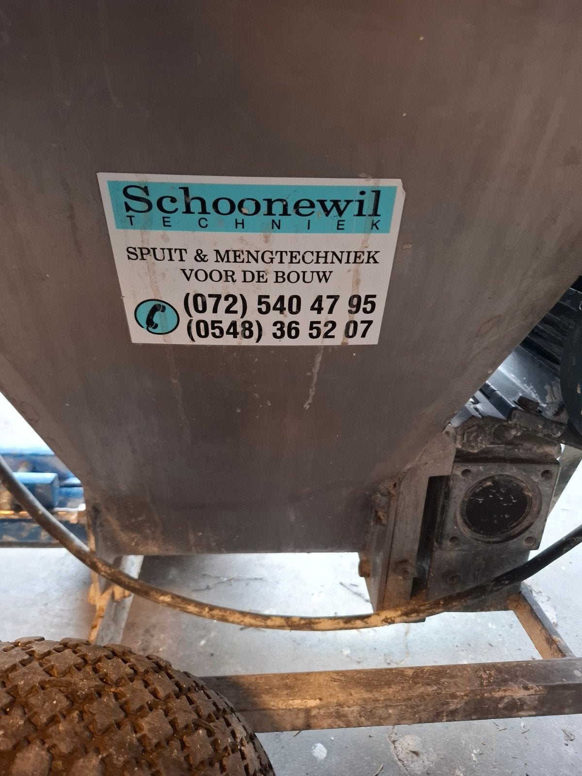 Schoonewil spackspuit en compressor te koop, Ophalen