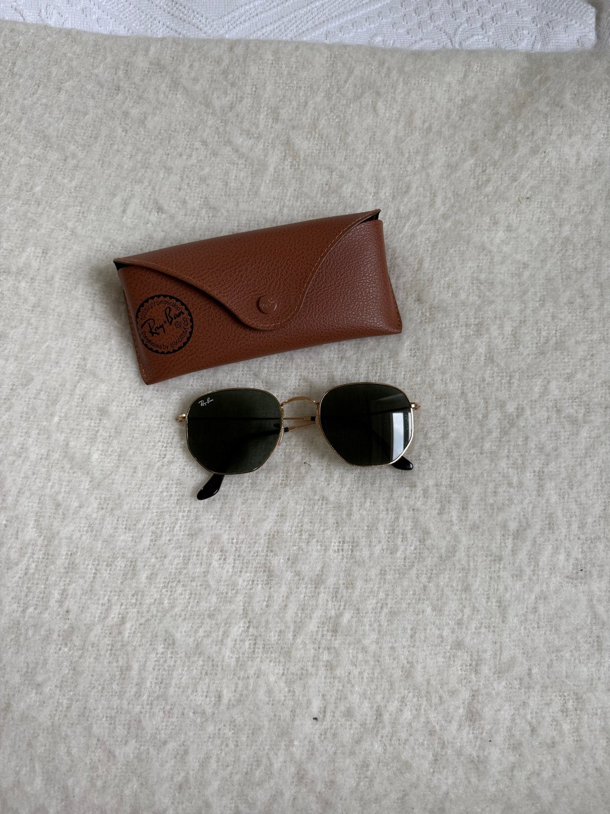 Ray-Ban Hexagonal zonnebril - Zo goed als nieuw, Ophalen of Verzenden, Zo goed als nieuw, Zonnebril, Ray-Ban