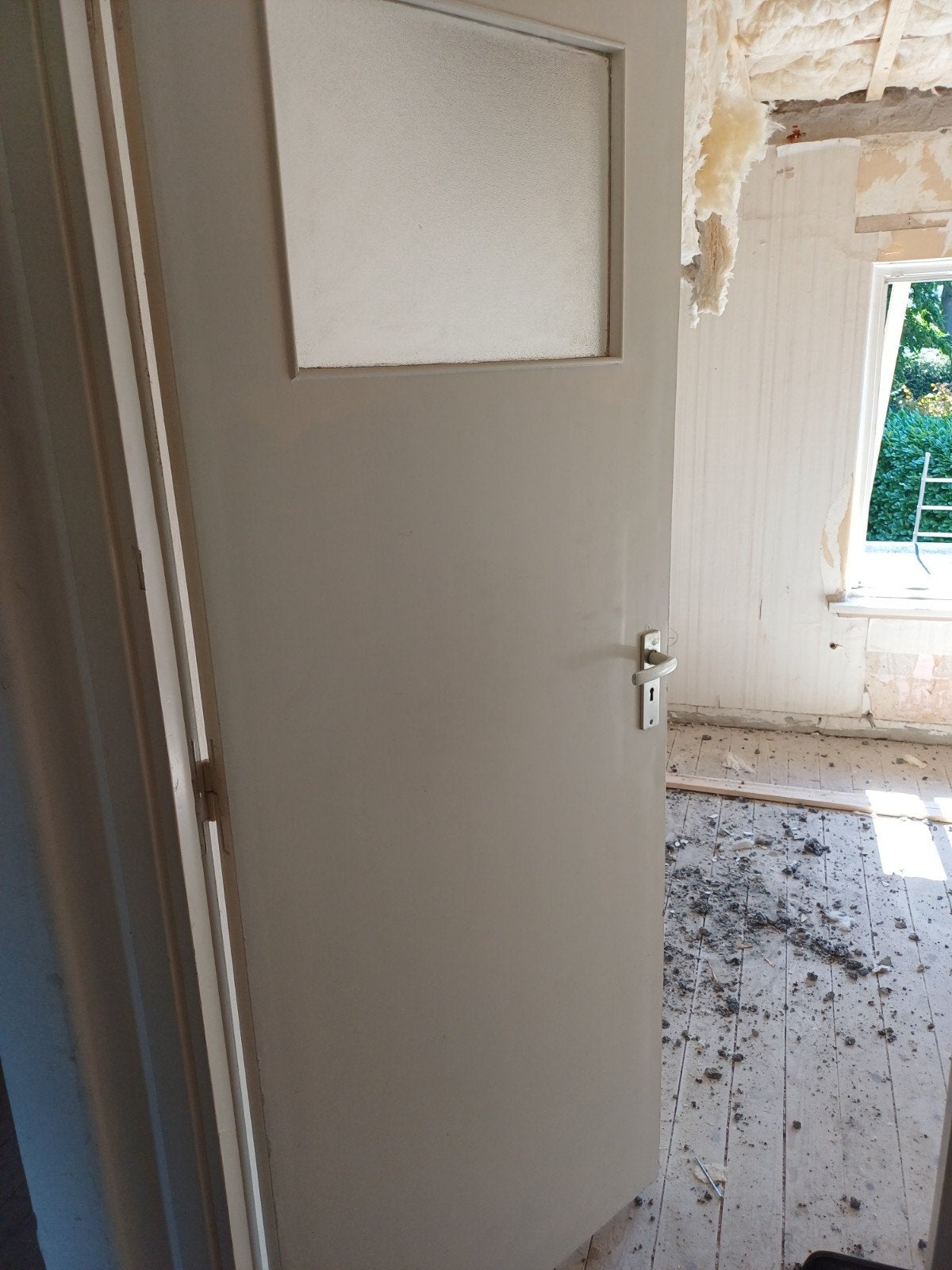 3 Opdek Binnendeuren met Glas, Doe-het-zelf en Verbouw, Deuren en Horren, Ophalen, Gebruikt, 80 tot 100 cm, Binnendeur