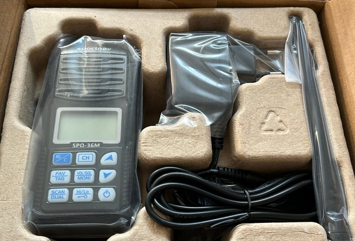 Sportnav SPO-36M Drijvende VHF Marifoon 5W IPX7, Ophalen of Verzenden, Nieuw, Communicatie