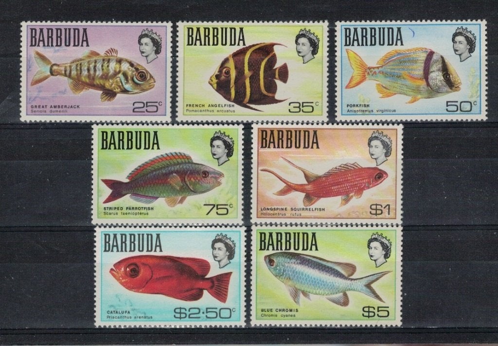 S94 Barbuda 21/29 postfris Vissen, Verzenden, Postfris, Dier of Natuur