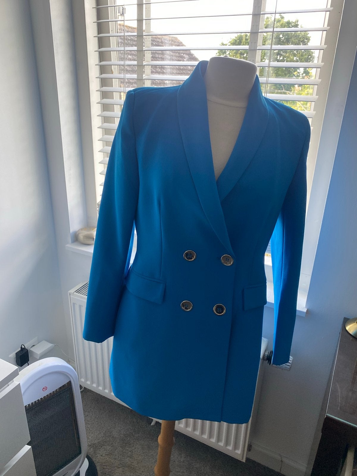 Zara prachtige blauwe blazer - Maat L, Kleding | Dames, Blauw, Maat 42/44 (L), Ophalen of Verzenden, Zo goed als nieuw