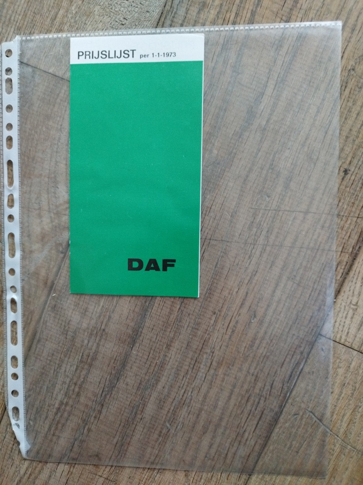 DAF Prijslijst Personenauto's 1-1-1973 - DAF 33, 44, 66, Ophalen of Verzenden, Zo goed als nieuw, DAF