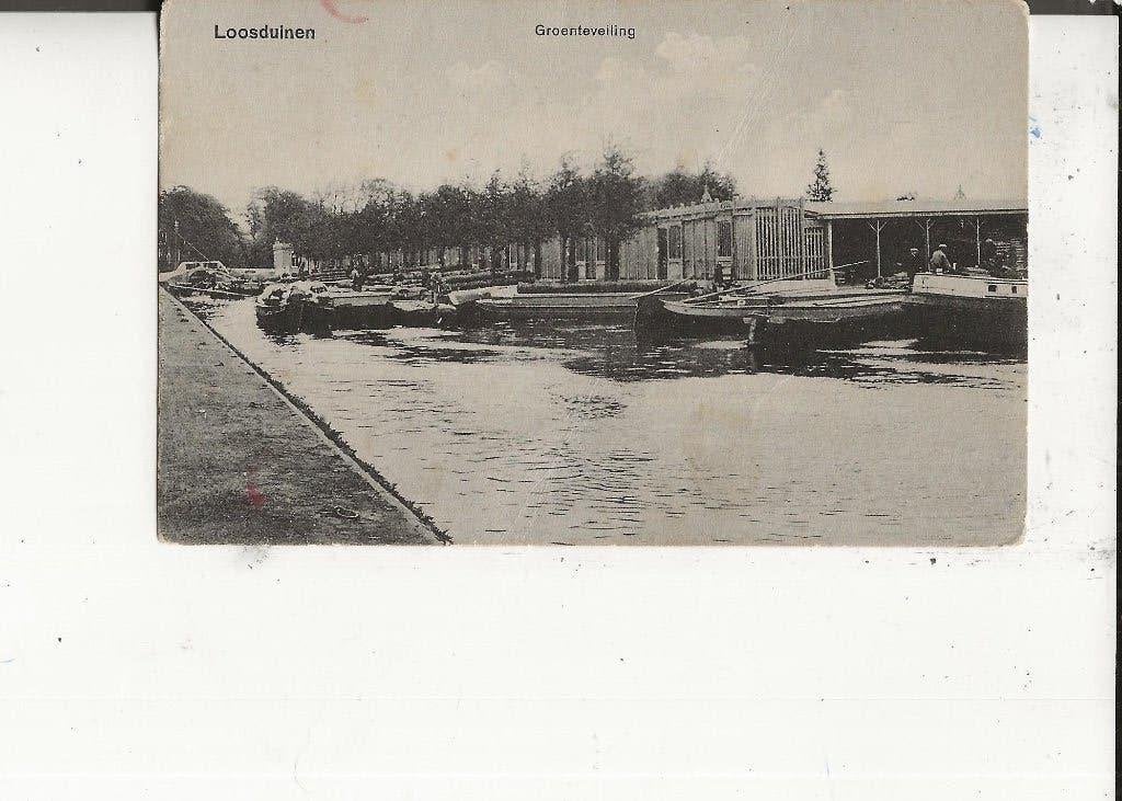 Loosduinen Groenteveiling GR-Loosduinen 19 4-1916 militair, Ophalen of Verzenden, Voor 1920, Gelopen, Zuid-Holland