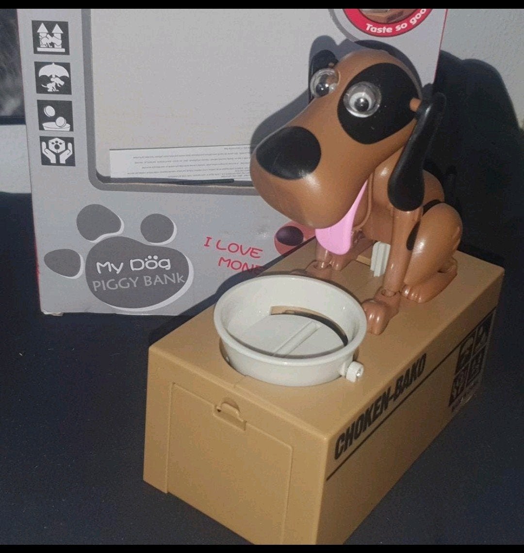 Leuke spaarpot in de vorm van een hondje, Verzamelen, Spaarpotten, Ophalen of Verzenden, Nieuw, Kunststof, Dier