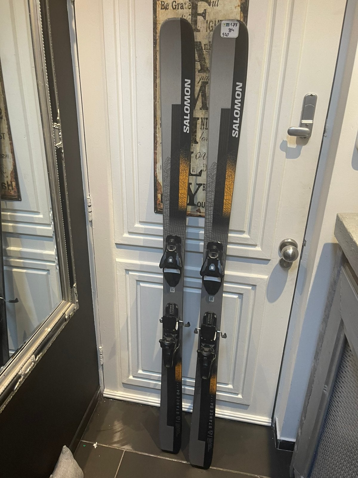 177cm SALOMON STANCE 84 all Mountain top skis, 160 tot 180 cm, Zo goed als nieuw, Carve, Skiën