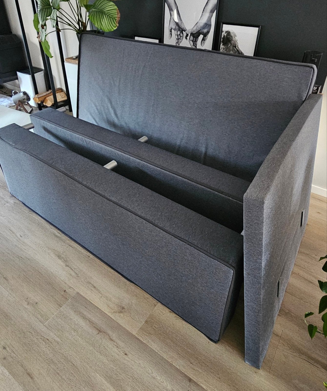GRATIS AF TE HALEN Boxspring 120x200 van de Leenbakker, Huis en Inrichting, Slaapkamer | Boxsprings, Ophalen, Gebruikt, Twijfelaar