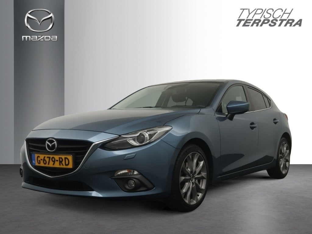 Mazda 3 SkyActiv-G 120 GT-M-Line All Season (bj 2016), Auto's, Mazda, 1998 cc, Gebruikt, 4 cilinders, Blauw