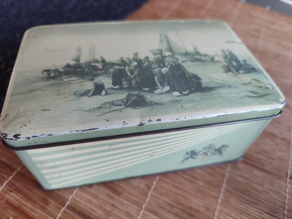 ANTIEK BENSDORP KOEK BLIKJE, Verzamelen, Blikken, Ophalen of Verzenden, Gebruikt, Koek(jes)