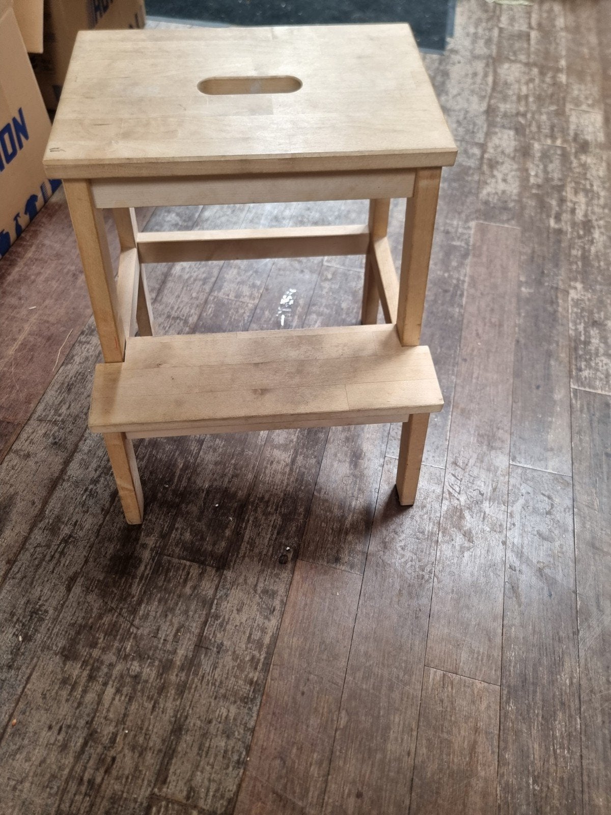 Ikea Bekvam krukje hout onbewerkt 4 x, Ophalen, Gebruikt, Hout