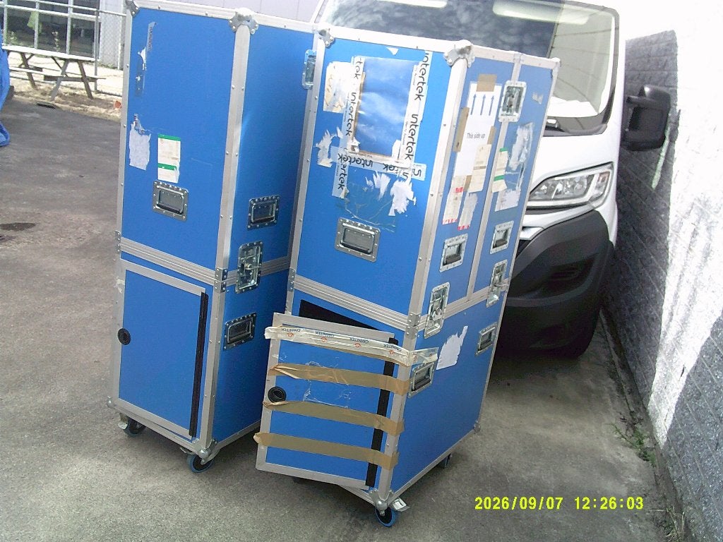 2 flight case transportkoffers B50 x D75 x H160cm op wielen, Muziek en Instrumenten, Ophalen, Gebruikt, Overige instrumenten, Flightcase