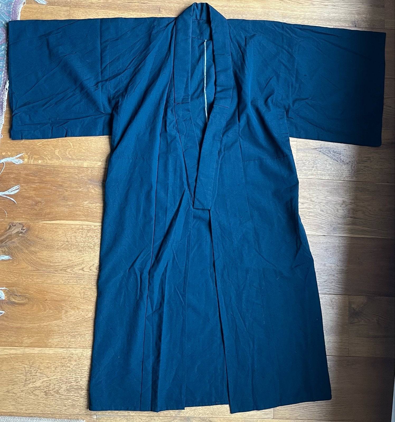 Lange blauwe Japanse kimono, unisex, zeer goede staat, Ophalen of Verzenden, Zo goed als nieuw