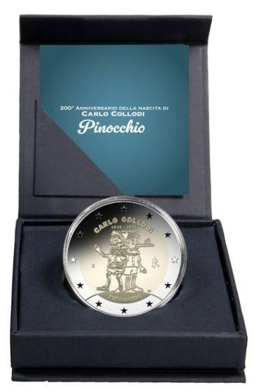 2 euro Italië 2026 Pinocchio/ Carlo Collodi Reverse Proof, Verzenden, Italië, 2 euro