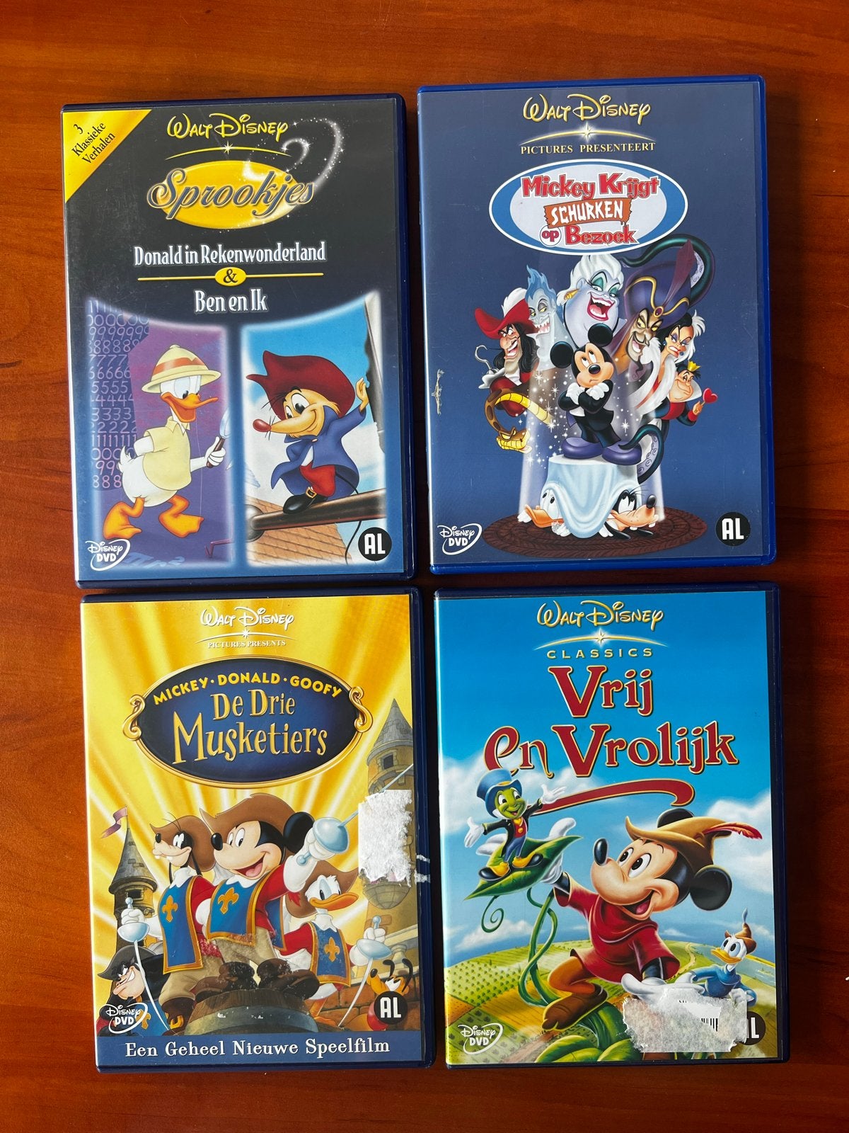 Disney DVD Collectie: Sprookjes, Mickey, Donald, Goofy, Gebruikt, Animatie, Nederlands, Inclusief doosje