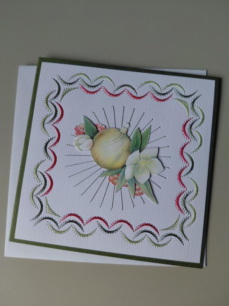 Handgemaakte Kerstkaart, Ophalen of Verzenden, Nieuw, Kerst