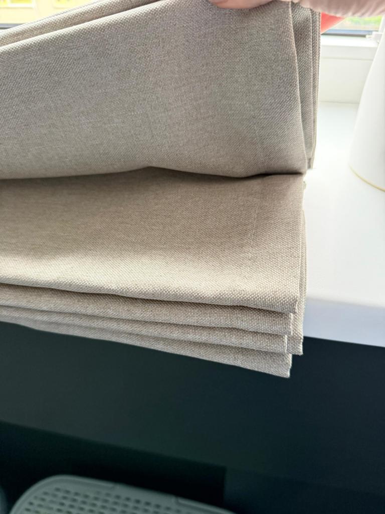 Vouwgordijn zand/beige/taupe 67x213 cm, z.g.a.n., 200 cm of meer, Beige, Zo goed als nieuw, 50 tot 100 cm