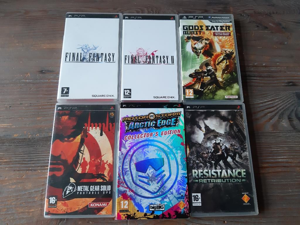 PSP / Playstation Portable games, Spelcomputers en Games, Games | Sony PlayStation Portable, Gebruikt, 1 speler, Vanaf 3 jaar