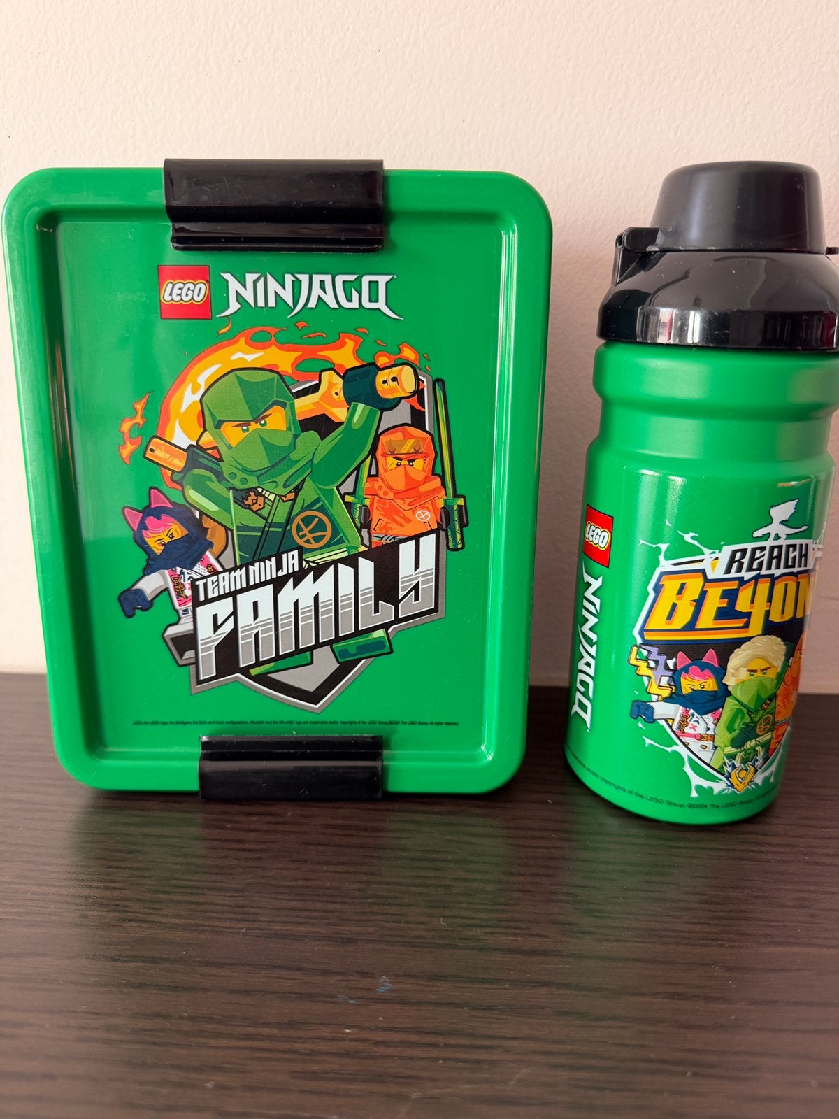 Lunchset Lego Ninjago: broodtrommel en nieuwe drinkfles, Ophalen of Verzenden, Zo goed als nieuw