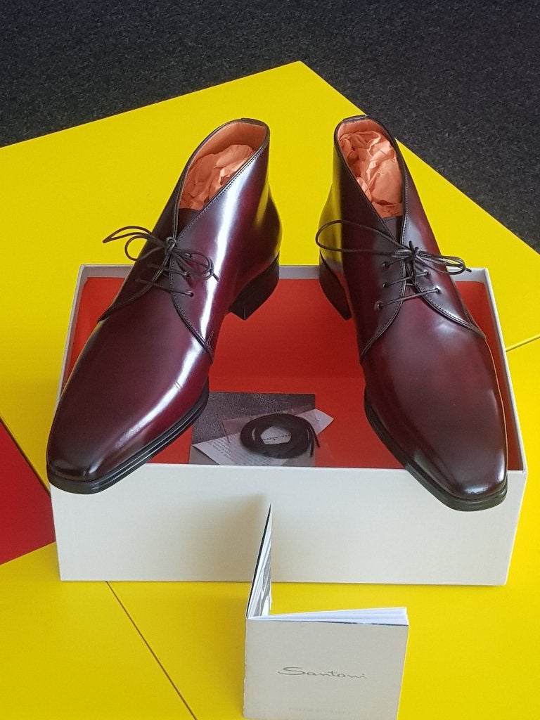 Nieuw Santoni half hoog schoenen met wijn rood kleur maat 8, Kleding | Heren, Overige kleuren, Nieuw, Ophalen of Verzenden, Santoni