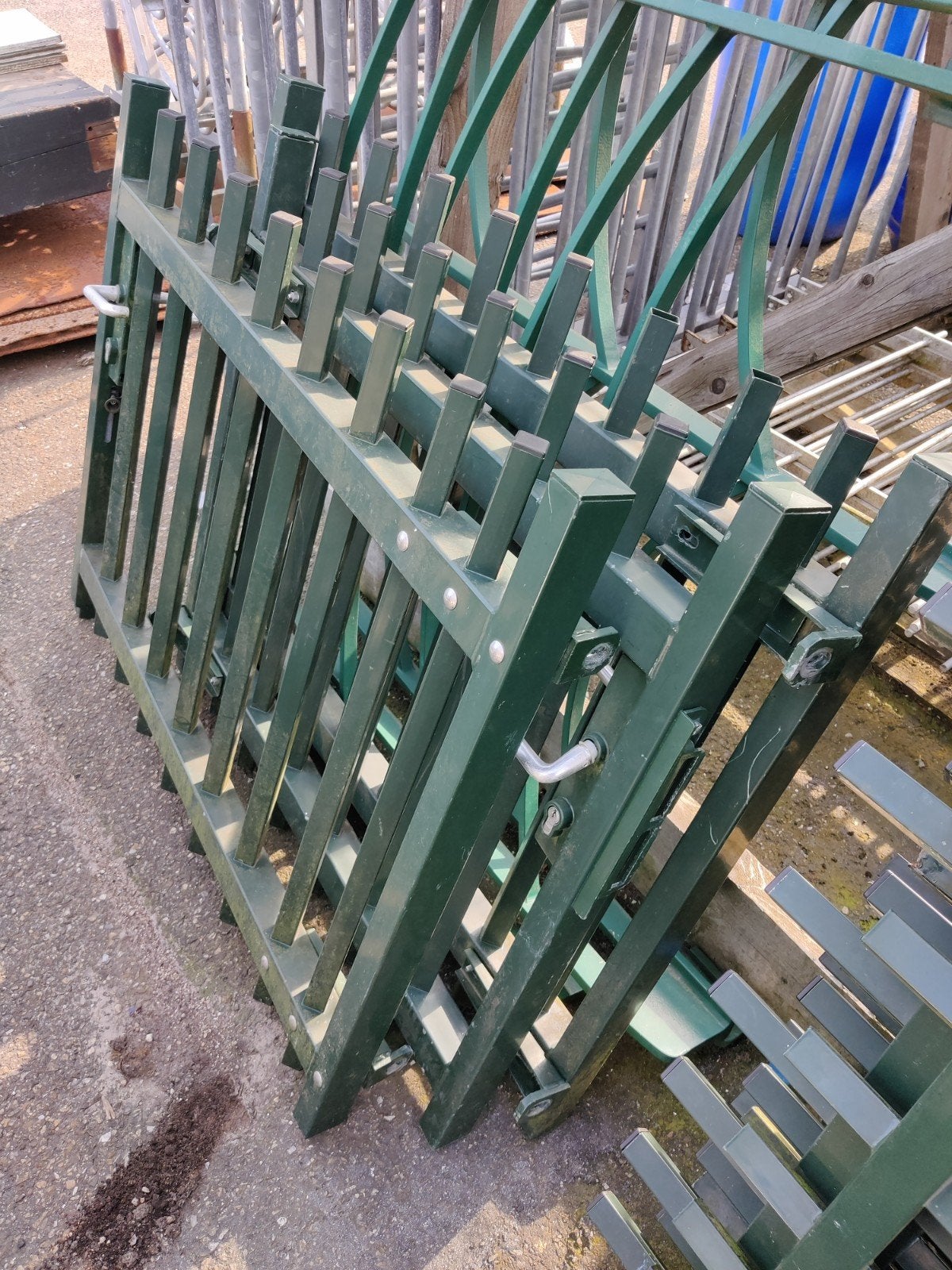 Groen hekwerk in nieuwstaat., Ophalen of Verzenden, Overige typen, 5 meter of hoger