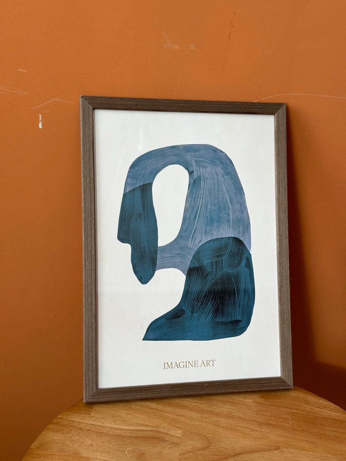 Fotolijst 21x30 donkerhout, Ophalen, Bruin, Hout, Posterlijst