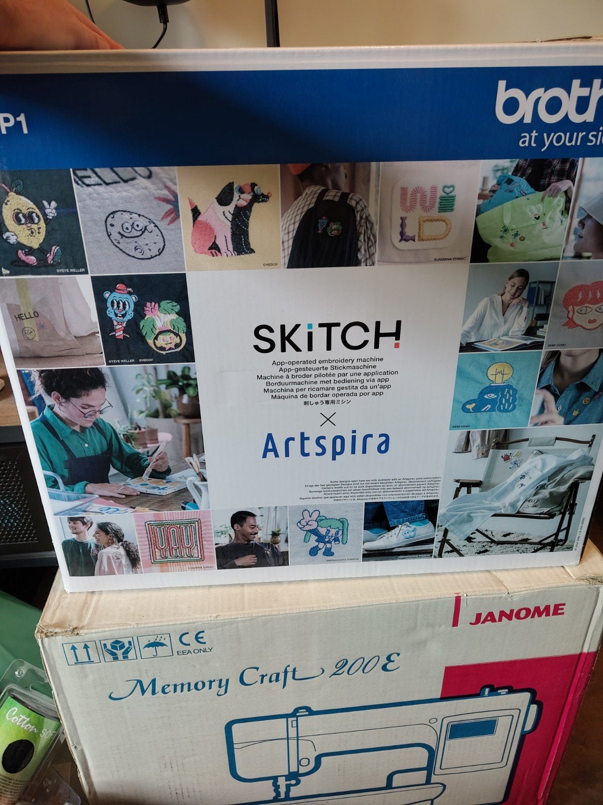 Brother SKITCH PP1 Borduurmachine - Zo goed als nieuw, Ophalen, Zo goed als nieuw, Naaimachine, Brother