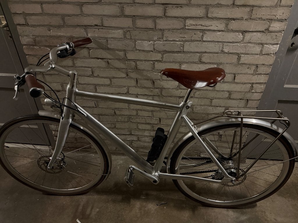 Schindelhauer Friedrich XI 54cm belt drive Alfine 11 + Abus, Fietsen en Brommers, Versnellingen, Zo goed als nieuw, Schijfrem