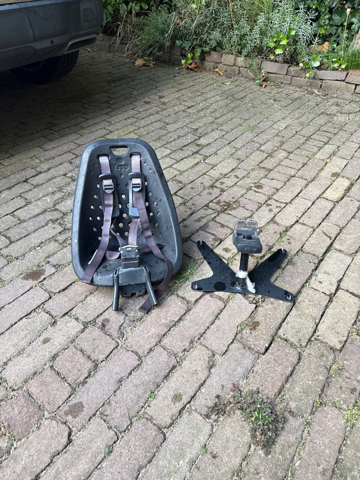 Urban Arrow Adapter met Yepp Mini fietsstoeltje, Ophalen of Verzenden, Gebruikt, Voorzitje