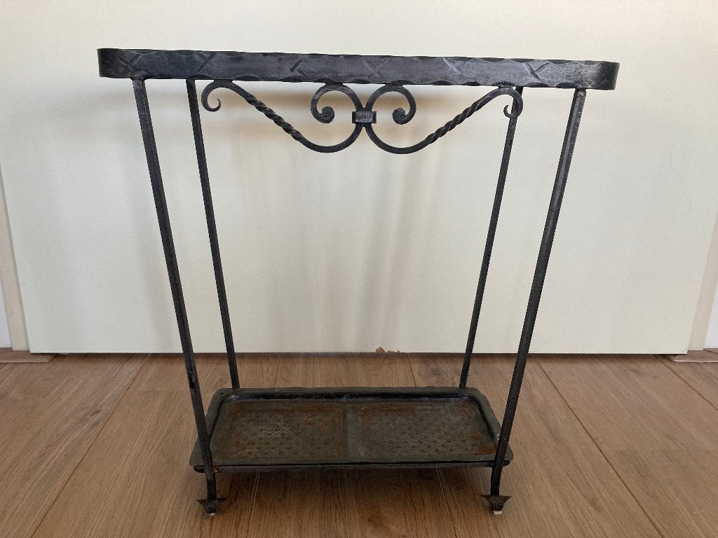 Brocante/vintage smeedijzeren paraplubak, Ophalen of Verzenden