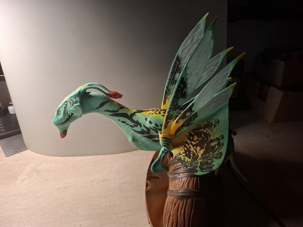 Avatar Banshee met zitstok - Groen met Geel, Ophalen of Verzenden, Zo goed als nieuw, Fantasy