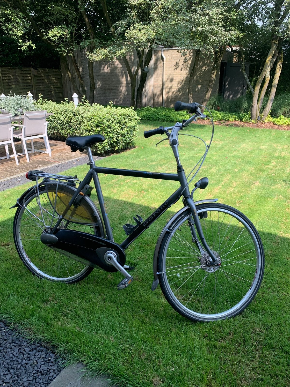 Gazelle Davos City Herenfiets Grijs Maat 61, Fietsen en Brommers, Fietsen | Heren | Herenfietsen, 61 tot 65 cm, Ophalen, Gebruikt