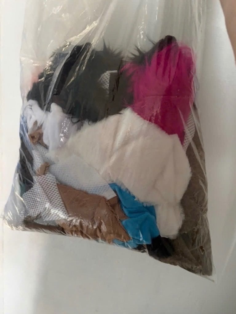 Zak met scrap fur voor fursuit, Ophalen of Verzenden, Gebruikt, Overige typen