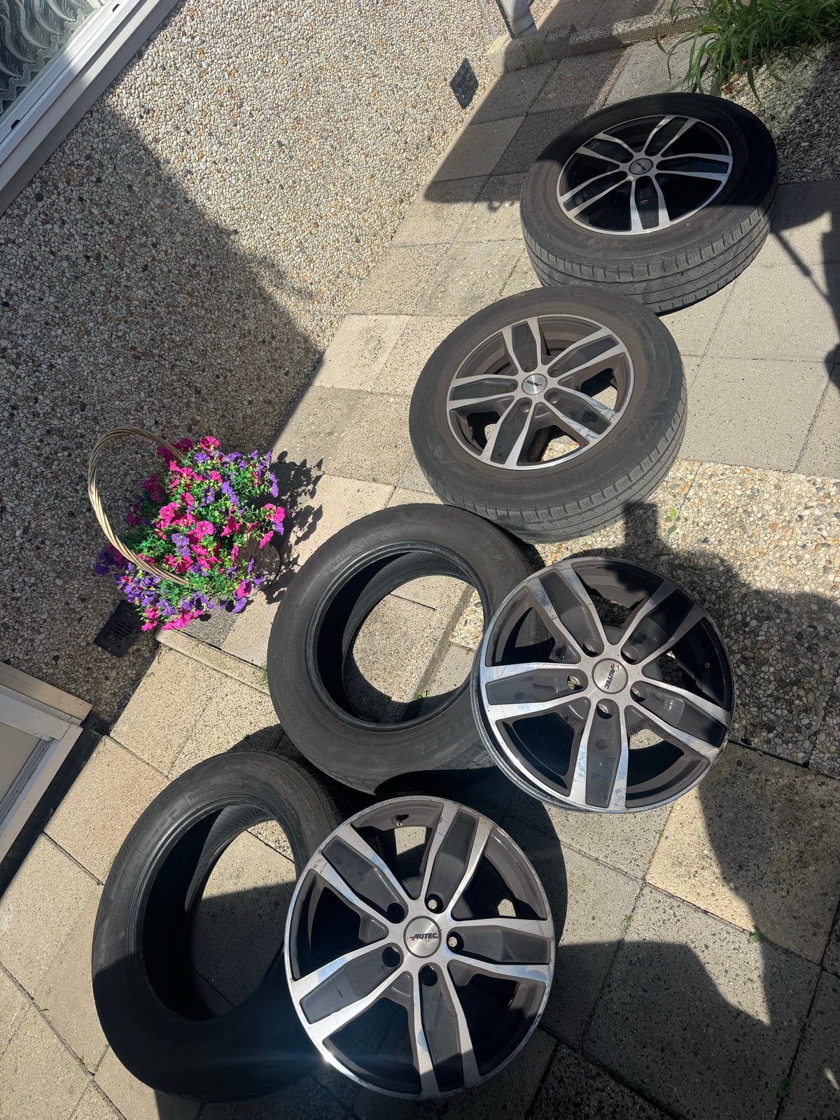 Aluminium velgen met zomerbanden 205/65 R16 5x112 KBA ET 52, Auto-onderdelen, Banden en Velgen, Ophalen, 16 inch, Banden en Velgen