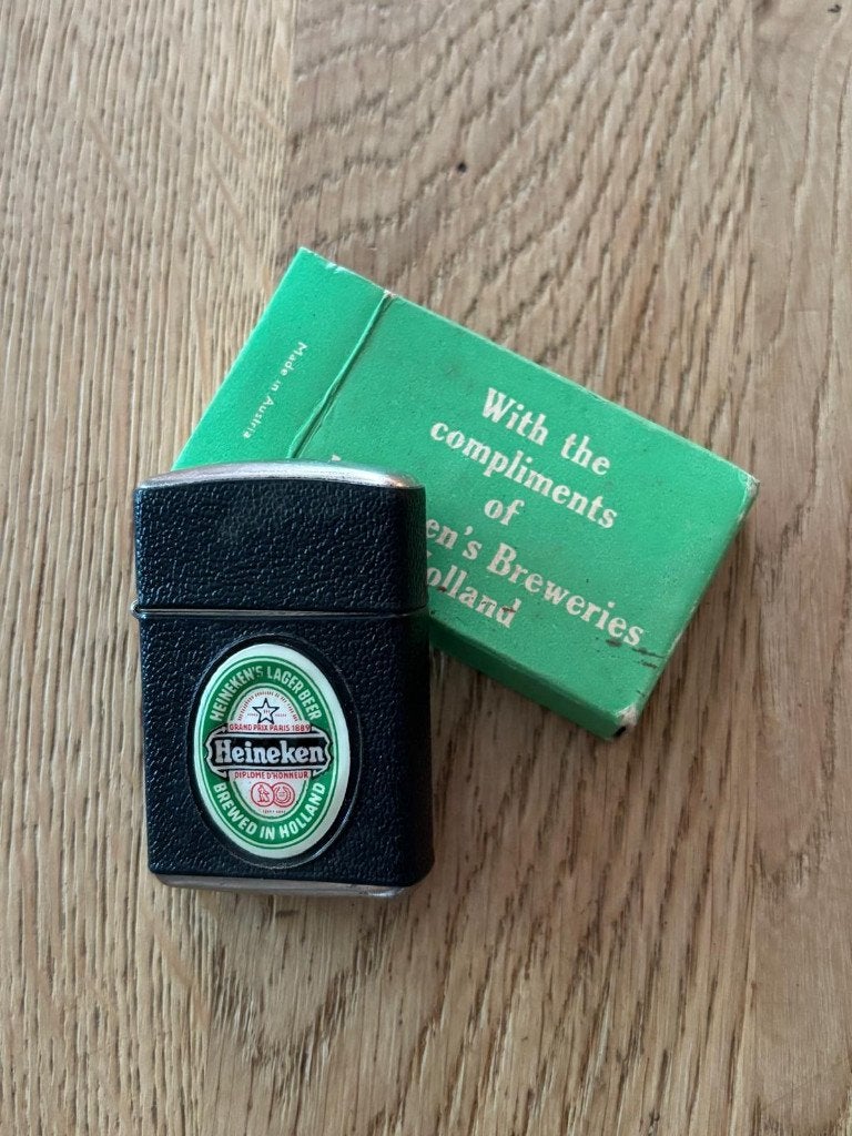 Heinken Zippo aansteker, Ophalen, Zo goed als nieuw, Gebruiksvoorwerp