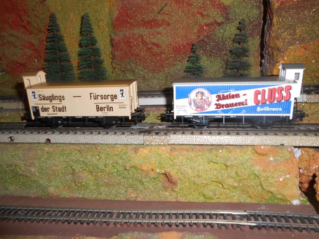 Märklin 4780 en 4781, 2 Länderbahn goederenwagons, Wisselstroom, Treinset, Nieuw, Ophalen of Verzenden