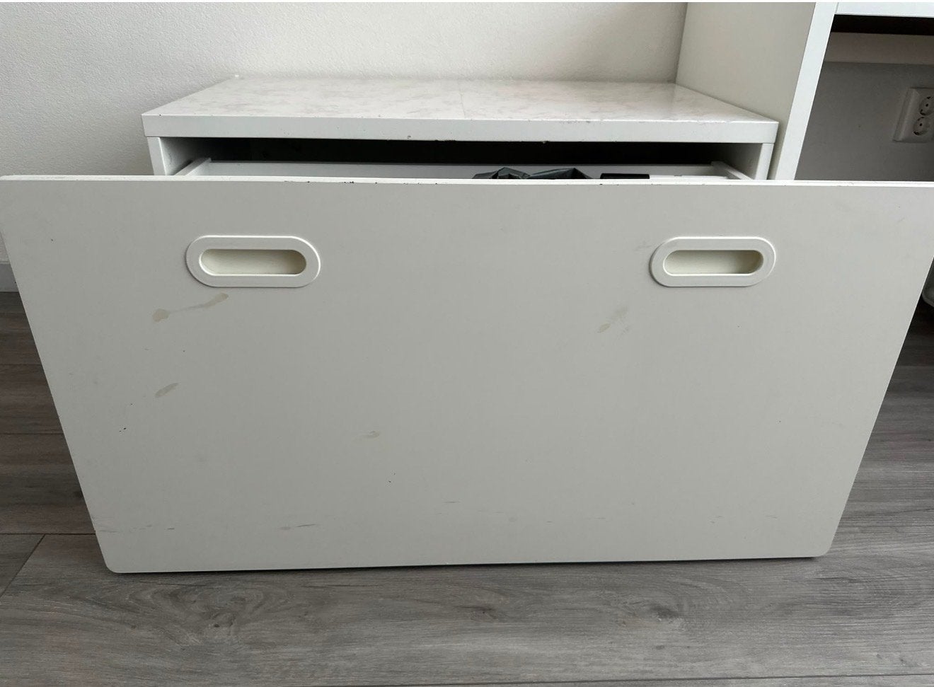 Witte opbergkast ikea, Huis en Inrichting, Kasten | Overige, Ophalen, Gebruikt